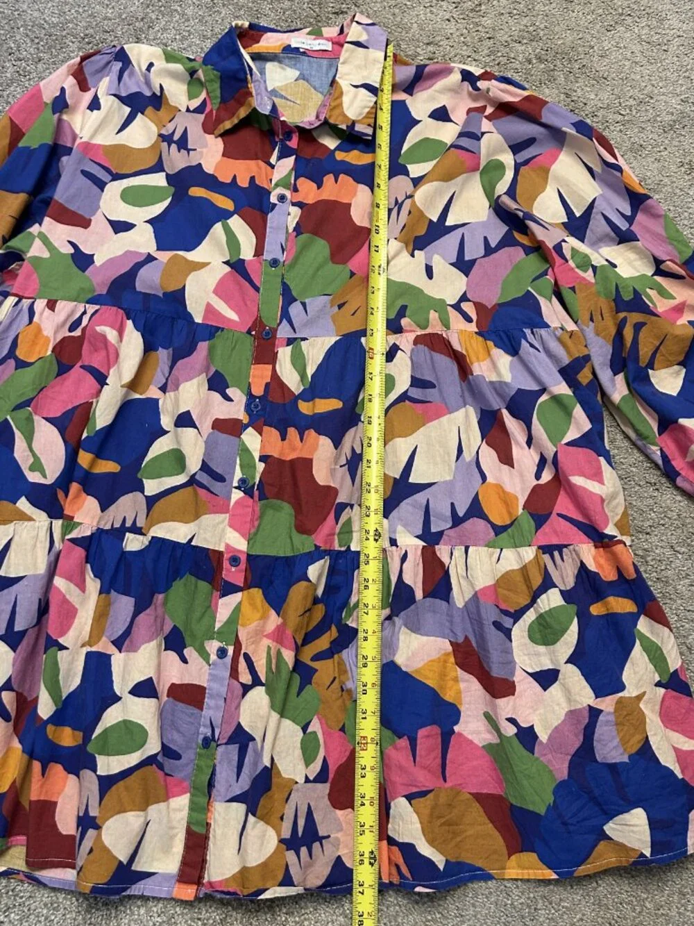 Little Party Dress Michelle Tiered Swing Shirt Dress AU 20 US 16 Plus Size - Picture 3 of 7